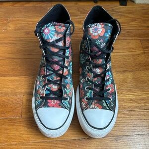 Womens Converse Chuck Taylor All Star Hi Lift Sneaker - Black / Y2K Floral